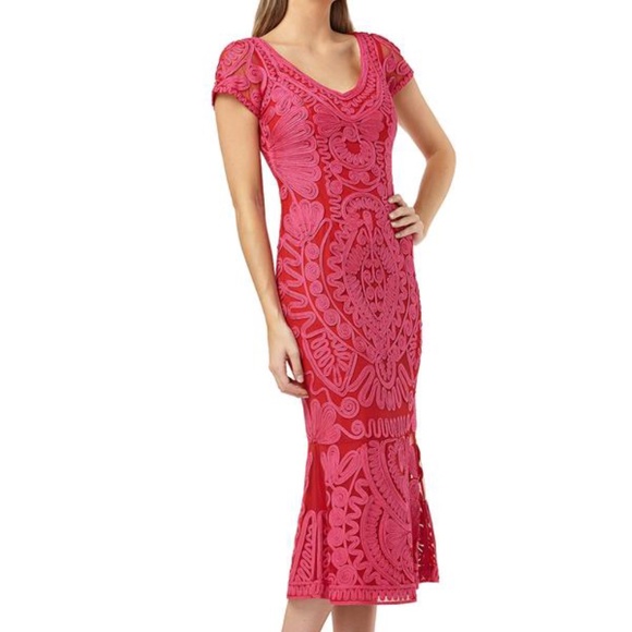 JS Collections SHORT SLEEVE MINI DRESS - Picture 1 of 8